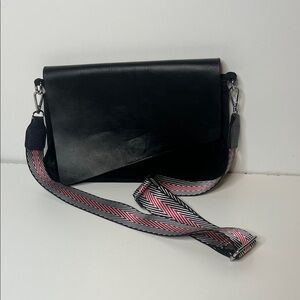 Zara Woman leather & suede envelopes style crossbody purse